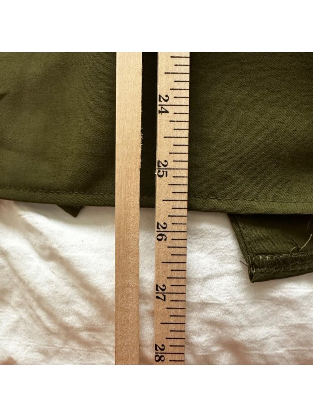 Lola Blooms Boutique Olive Green Long Roll Up Sleeve Button-Up Blouse SZ L NWT - Picture 10 of 12